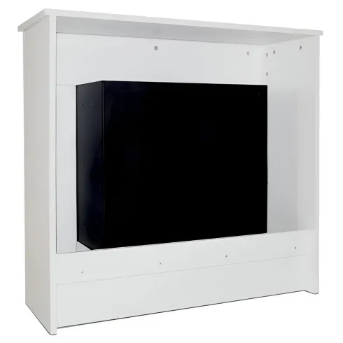 Camino a Bioetanolo 1,8L da Soggiorno 3,4 kW in Legno Bianco Venato