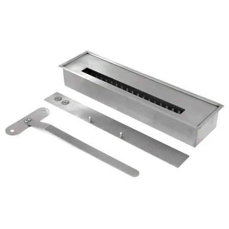 Camino a Bioetanolo 1,8L da Soggiorno 3,4 kW in Legno Bianco Venato