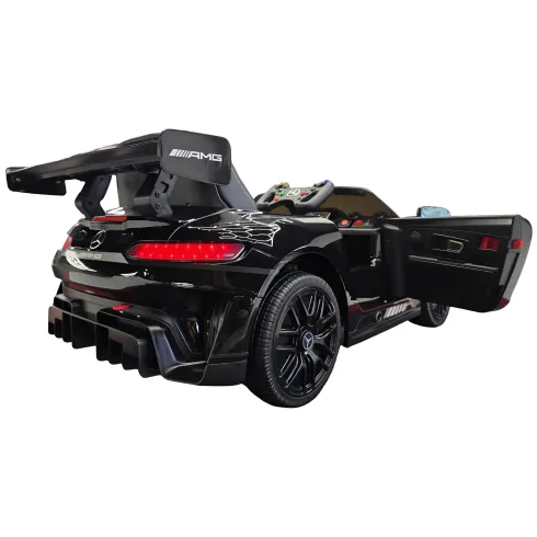 Auto Elettrica per Bambini Mercedes AMG GT3 12V Nero Metallizzato