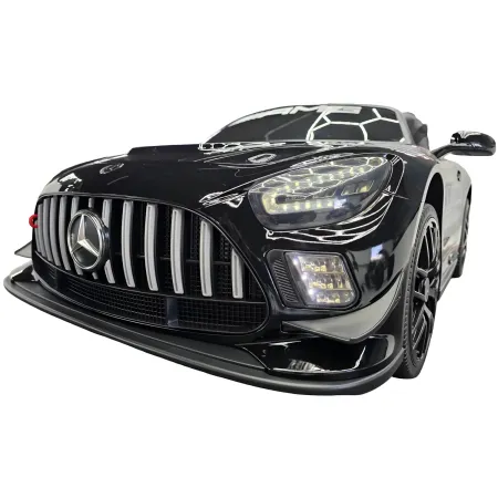 Auto Elettrica per Bambini Mercedes AMG GT3 12V Nero Metallizzato