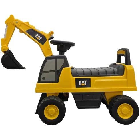 Escavatore Caterpillar Cavalcabile per Bambini Giallo Braccio Mobile