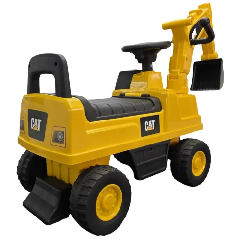 Escavatore Caterpillar Cavalcabile per Bambini Giallo Braccio Mobile