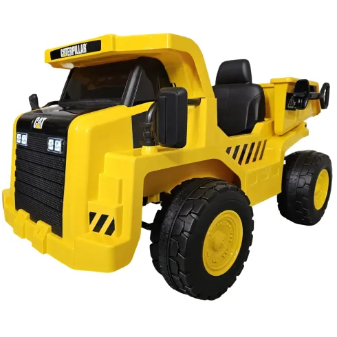 Camion Elettrico per Bambini Caterpillar 12V Giallo Cassone Ribaltabile
