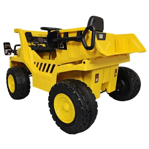 Camion Elettrico per Bambini Caterpillar 12V Giallo Cassone Ribaltabile