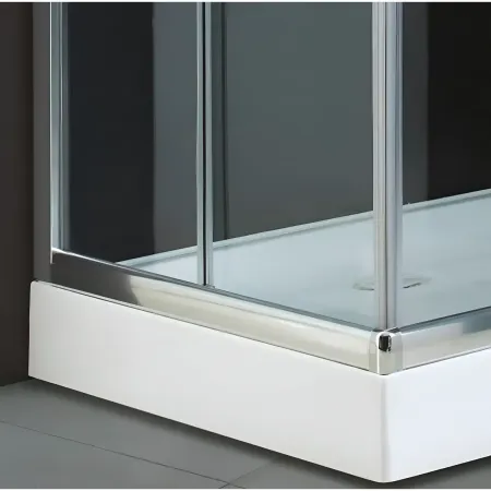Box Doccia Cristallo 4mm Angolare Ante Scorrevoli Quadrato Rettangolare