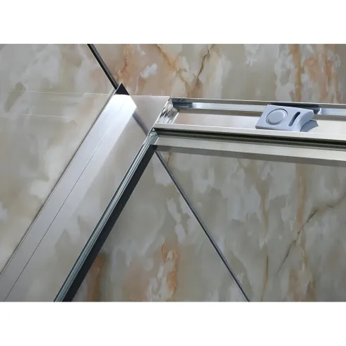 Box Doccia Cristallo 4mm Angolare Ante Scorrevoli Quadrato Rettangolare