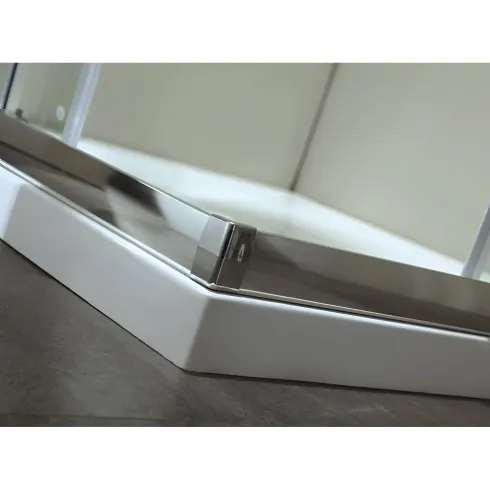 Box Doccia Cristallo 4 mm Angolare Ante Scorrevoli 80x80 cm Quadrato
