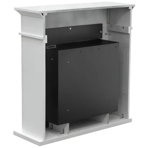 Camino a Bioetanolo 3,4 kW da Pavimento 1,2L Bianco in Legno MDF
