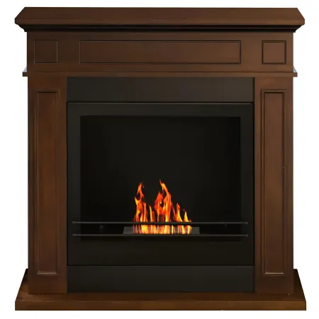 Camino a Bioetanolo 3,4 kW da Pavimento 1,2L Marrone in Legno MDF
