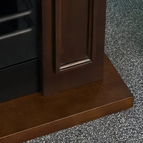 Camino a Bioetanolo 3,4 kW da Pavimento 1,2L Marrone in Legno MDF