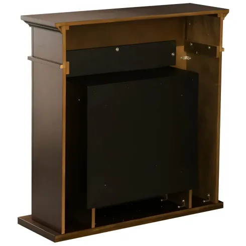 Camino a Bioetanolo 3,4 kW da Pavimento 1,2L Marrone in Legno MDF