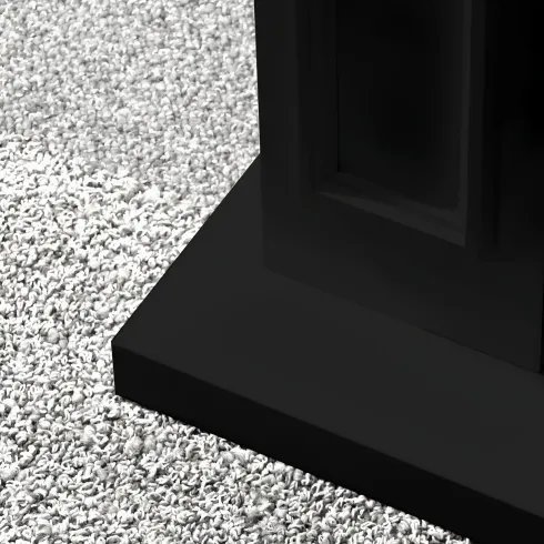 Camino a Bioetanolo 3,4 kW da Pavimento 1,2L Nero in Legno MDF