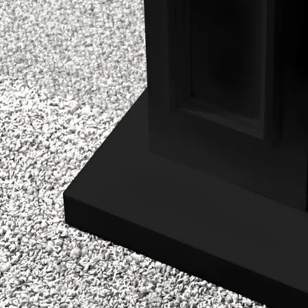 Camino a Bioetanolo 3,4 kW da Pavimento 1,2L Nero in Legno MDF