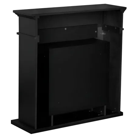 Camino a Bioetanolo 3,4 kW da Pavimento 1,2L Nero in Legno MDF