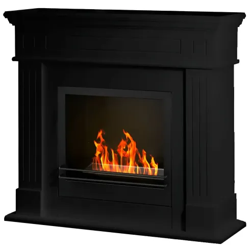 Camino a Bioetanolo Nero da Terra 3,4 kW Lana di Roccia 1,8L Interno