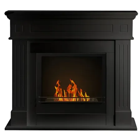 Camino a Bioetanolo Nero da Terra 3,4 kW Lana di Roccia 1,8L Interno