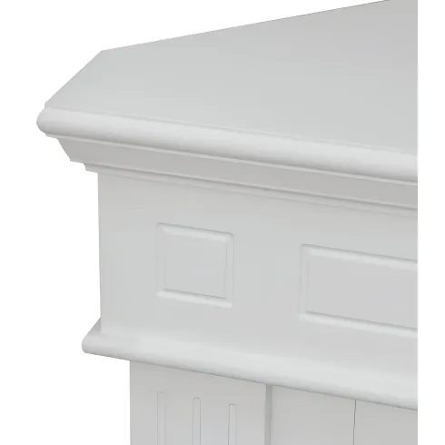 Camino a Bioetanolo 1,8L Angolare da Pavimento Bianco 3,4 kW Legno MDF