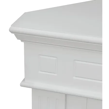 Camino a Bioetanolo 1,8L Angolare da Pavimento Bianco 3,4 kW Legno MDF