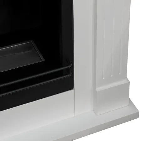 Camino a Bioetanolo 1,8L Angolare da Pavimento Bianco 3,4 kW Legno MDF