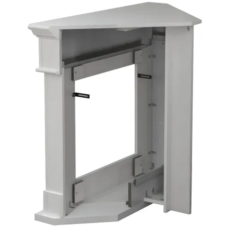 Camino a Bioetanolo 1,8L Angolare da Pavimento Bianco 3,4 kW Legno MDF