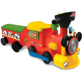 Treno Elettrico Cavalcabile da Bambino Mickey con Binari Suoni Disney