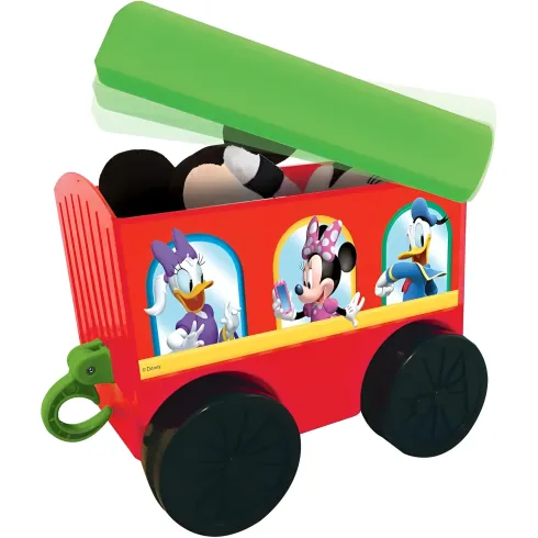 Treno Elettrico Cavalcabile da Bambino Mickey con Binari Suoni Disney