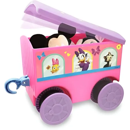 Treno Elettrico Cavalcabile da Bambino Minnie con Binari Suoni Disney