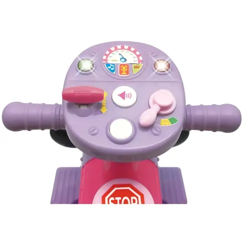 Treno Elettrico Cavalcabile da Bambino Minnie con Binari Suoni Disney
