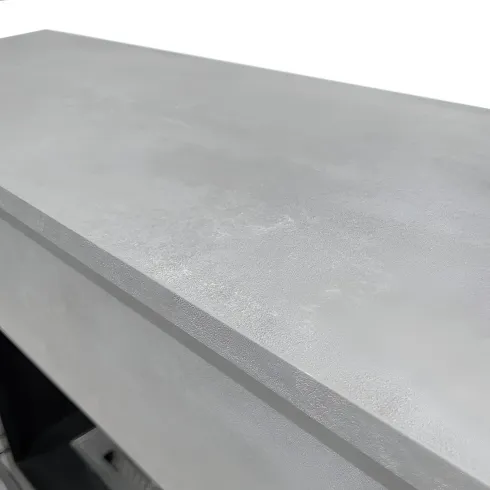 Camino Elettrico da Pavimento 1800W Legno Effetto Cemento Digitale