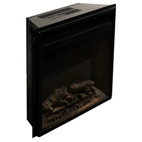 Camino Elettrico da Pavimento 1800W Legno MDF Bianco per Soggiorno