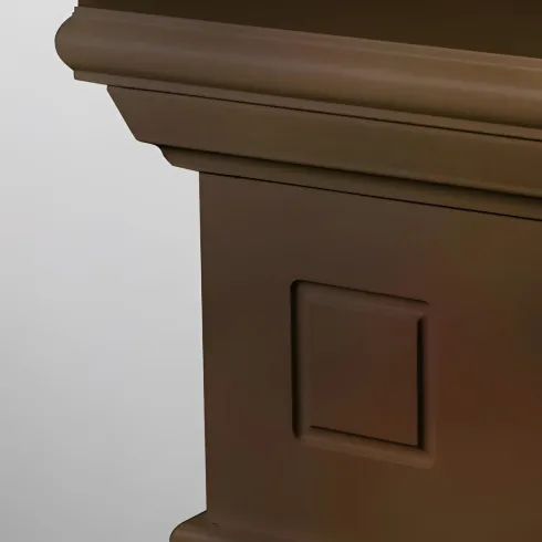 Camino Elettrico da Pavimento 1800W Legno MDF Noce per Soggiorno