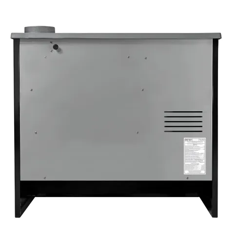 Cucina a Legna Stufa 9 kW in Acciaio Ghisa Nero Ecologica con Forno