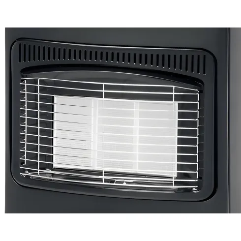 Stufa a Infrarossi Gas 4200W GPL Portatile con Ruote Nero per Interni