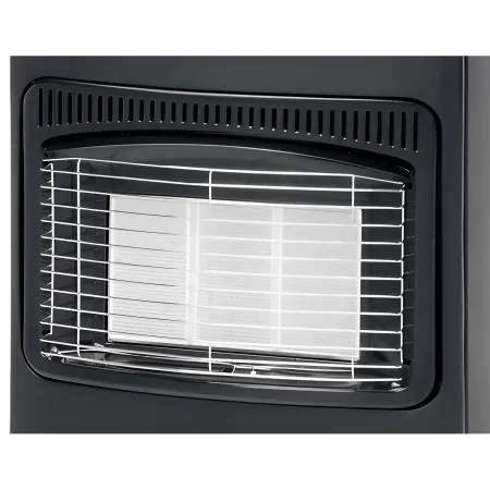 Stufa a Infrarossi Gas 4200W GPL Portatile con Ruote Nero per Interni