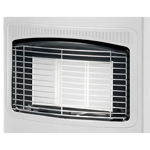 Stufa a Infrarossi Gas 4200W GPL Portatile con Ruote Bianco per Interni