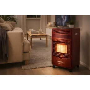 Stufa a Infrarossi Gas 4100W Portatile Bordeaux Valvola di Sicurezza 2