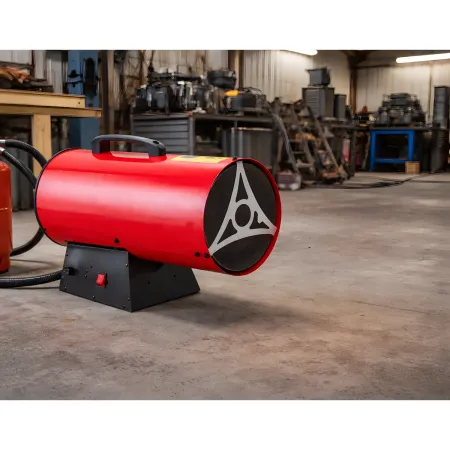 Generatore Aria Calda 50kW Ventilazione Elettrica 230V GPL Rosso