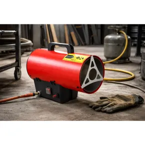 Generatore Aria Calda 10kW Ventilazione Elettrica 230V GPL Rosso 2