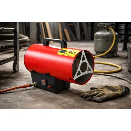 Generatore Aria Calda 10kW Ventilazione Elettrica 230V GPL Rosso