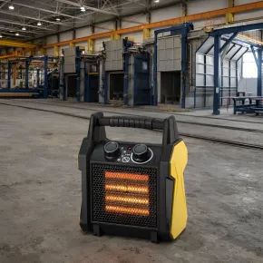 Generatore Aria Calda 3kW Elettrico 220V Giallo Portatile Ceramico 2