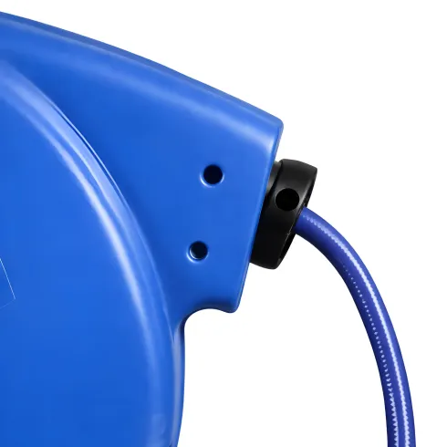 Avvolgitubo da Giardino Automatico 20m Blu da Parete Lancia Inclusa