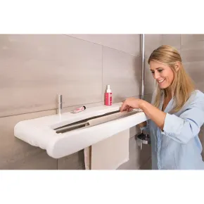Stendibiancheria Estensibile 70cm in Alluminio da Parete Salvaspazio 2