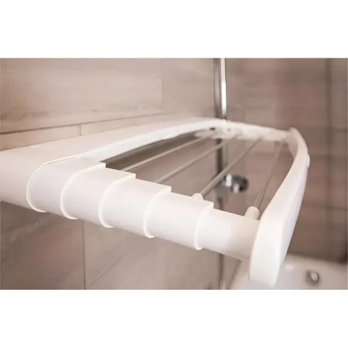 Stendibiancheria Estensibile 70cm in Alluminio da Parete Salvaspazio
