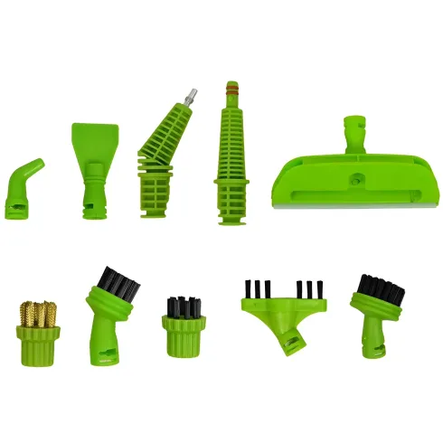 Scopa a Vapore 1300W DCG Verde Compatta Regolabile con Accessori