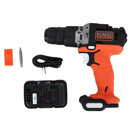 Trapano Avvitatore Black & Decker a Percussione 2V 1,5Ah LED con Borsa