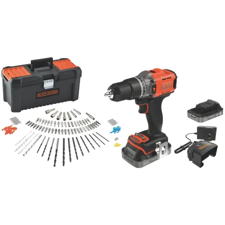 Trapano Avvitatore Black & Decker Percussione 18V Valigetta Accessori