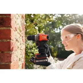Trapano Avvitatore Black & Decker Percussione 18V Valigetta Accessori 2