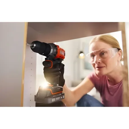 Trapano Avvitatore Black & Decker Percussione 18V Valigetta Accessori
