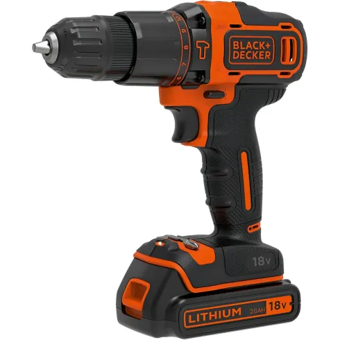 Trapano Percussione Smerigliatrice Black+Decker 18V Kit 2 Batterie