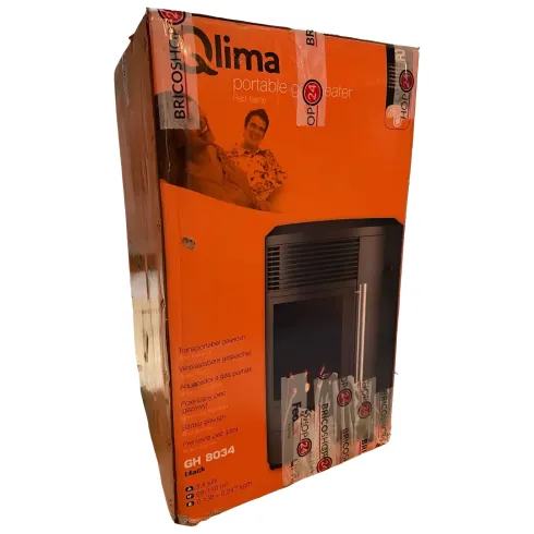 Stufa a Gas 3.4kW Infrarossi Effetto Camino Catalitica Fiamma Vera